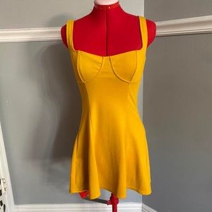 Beautiful yellow mustard dress